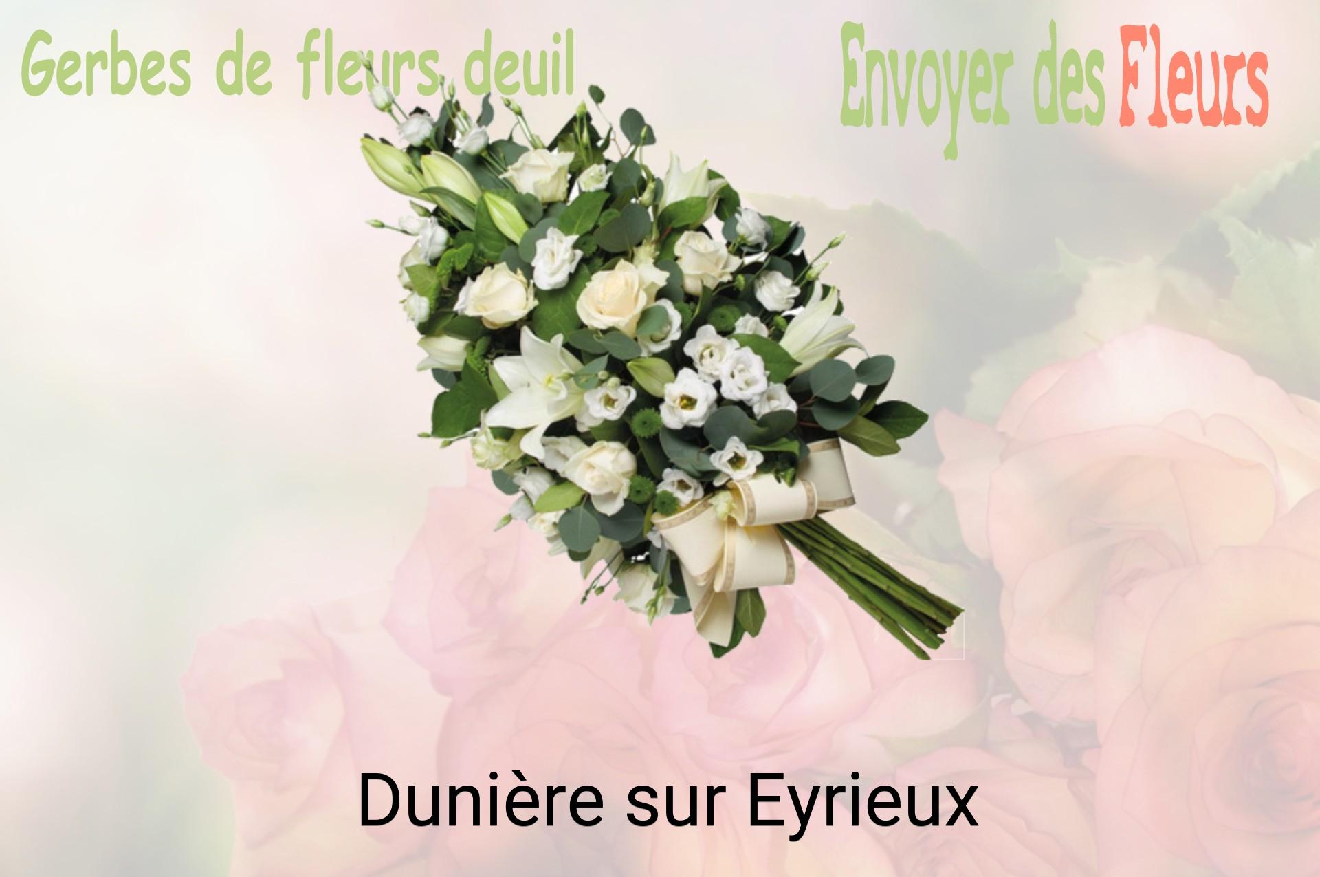 Gerbe de fleurs de deuil livrée à Dunière-sur-Eyrieux